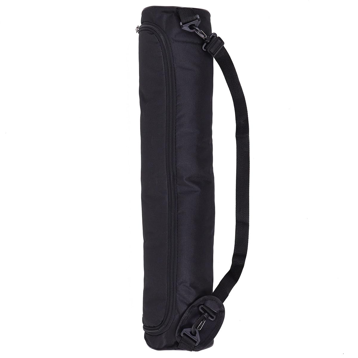 BESPORTBLE Waterproof Full-Zip Yoga Mat Bag - Durable Canvas Yoga Mat Carrier with Adjustable Shoulder Strap for Gym, Travel & Yoga Class (Black) - Perfect for Yoga Enthusiasts, Fitness Trainers & On-the-Go Storage