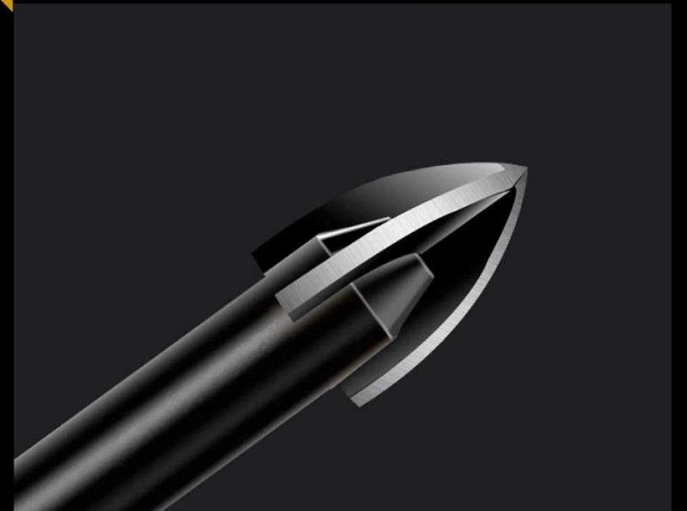 6mm Alloy Triangle Drill Bit for Glass, Ceramic, Tile & Concrete - Cross Hex Hole Opener - Perfect for DIY Projects, Home Renovations & Professional Construction Work