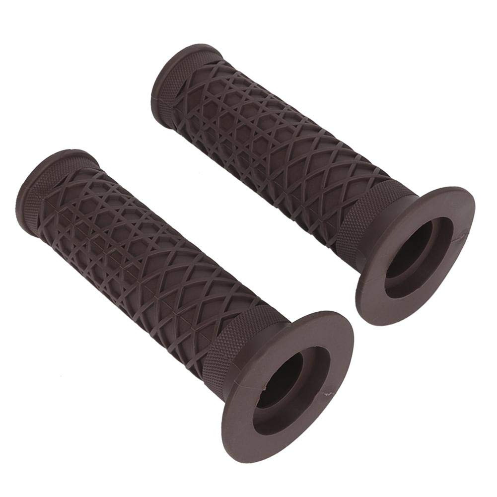 Universal 25mm ABS Motorcycle Handlebar Grips - Coffee for Comfortable Riding