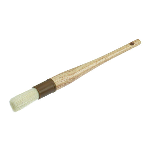 859019 Round Pastry Brush - Premium Brown Silicone Baking Brush for Cakes, Pies & Pastries | Ideal for Glazing, Buttering & Oil Application in Professional & Home Kitchens