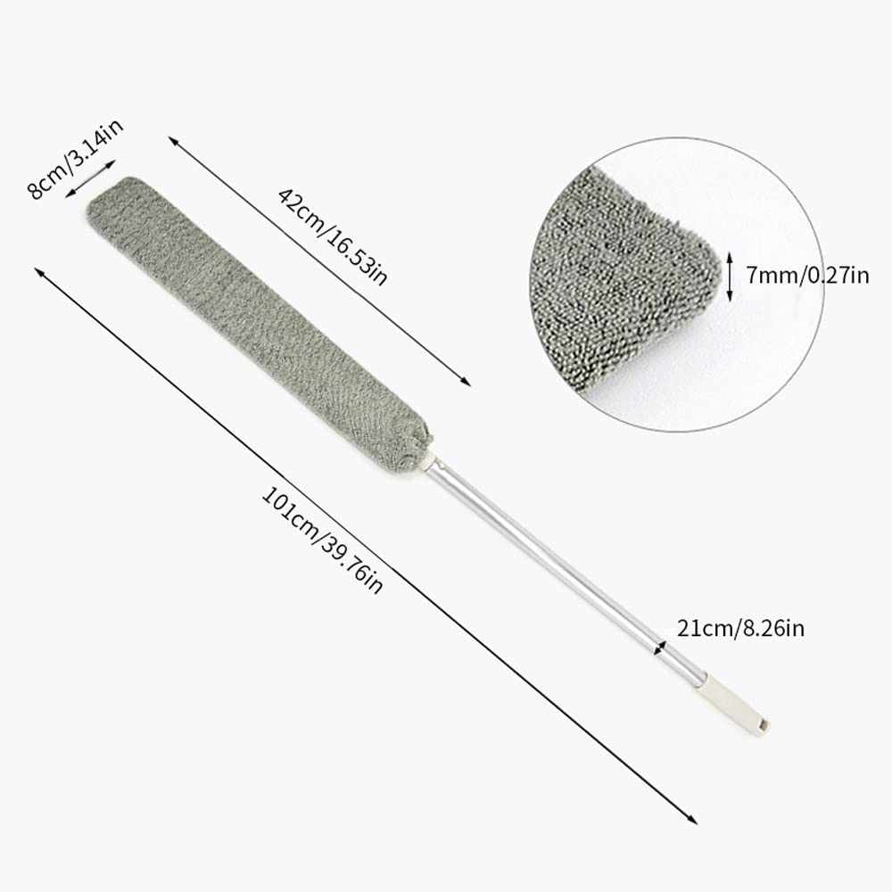 Retractable Gap Dust Cleaner - Long Handle Flexible Dust Brush for Sofa, Bedside & Floor Cleaning | Home Cleaning Tool for Hard-to-Reach Spaces | Perfect for Furniture Gaps, Car Interiors & Baseboards
