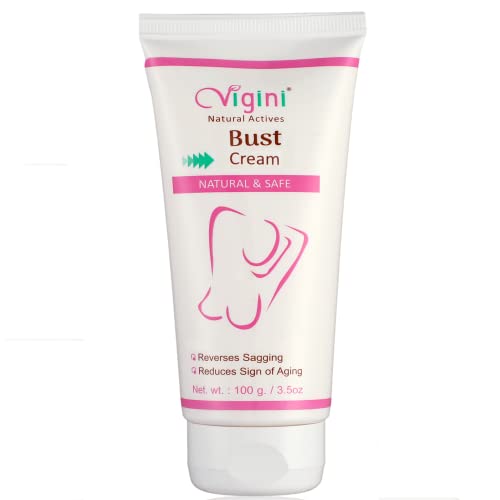 Vigini Natural Breast Massage Cream with Fenugreek, Witch Hazel, Avocado & Argan Oil - 100g Paraben-Free Moisturizer for Women | Firming, Soothing & Stress Relief | Perfect for Daily Self-Care & Spa Nights