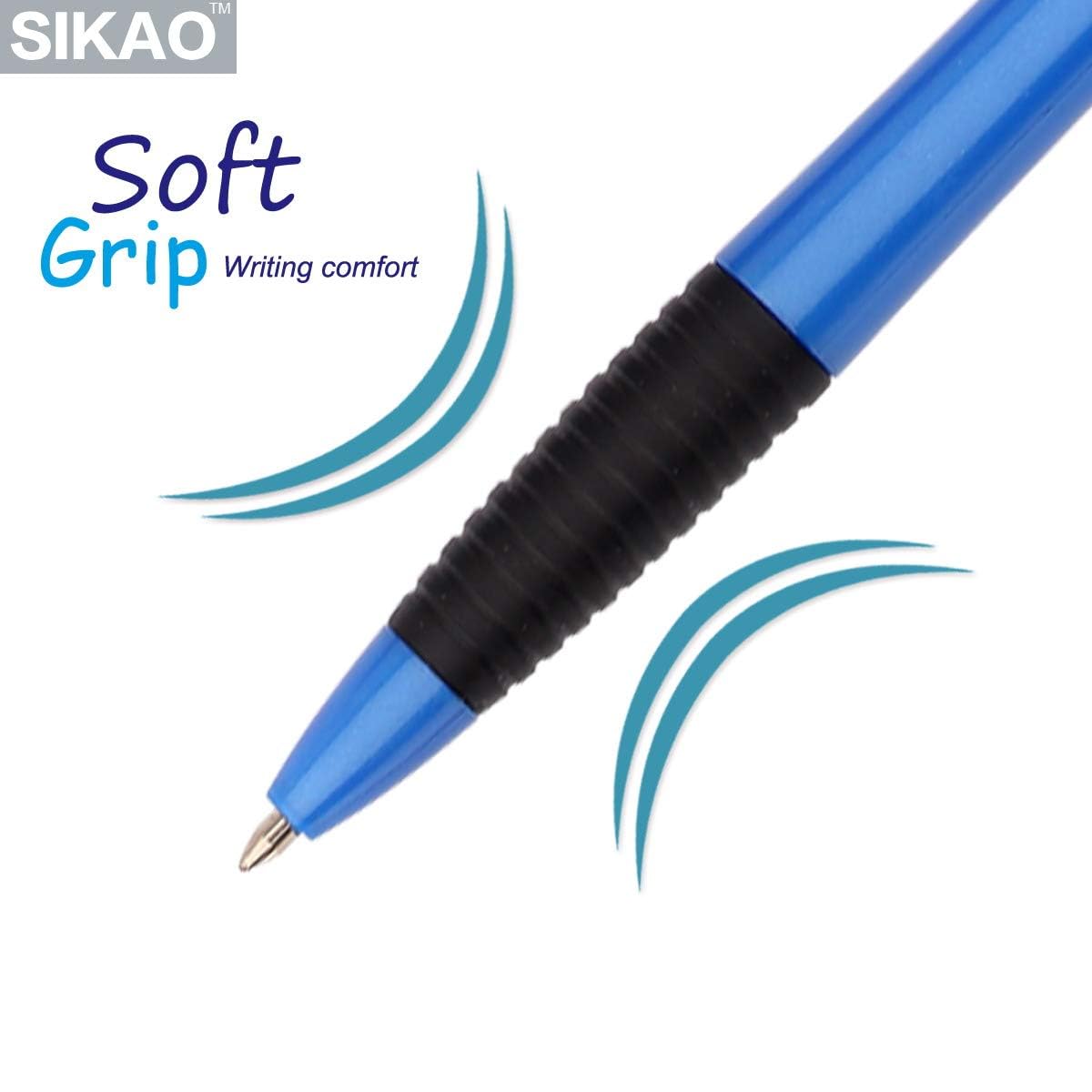 60 Pack Bulk Ballpoint Pens - Smooth Writing No Smear Black Ink 1.0mm Retractable Click Pens with Comfort Grip for School, Office, Restaurant Servers & Wholesale Supplies | Perfect for Note Taking, Order Writing & Everyday Use