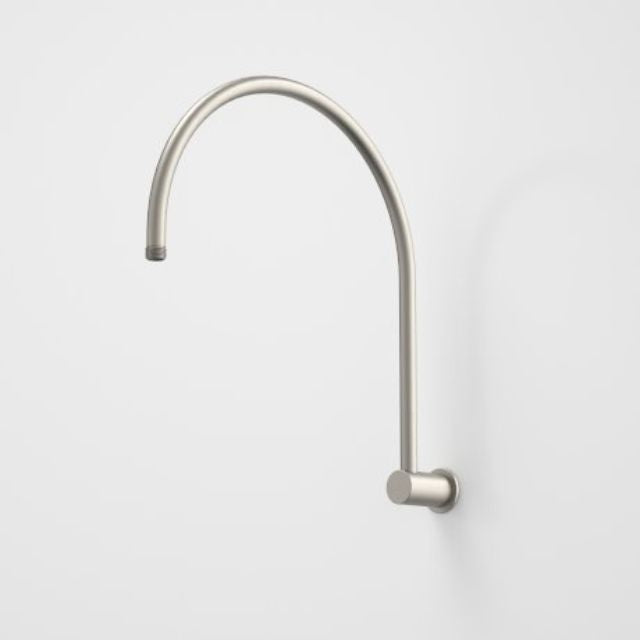 Caroma Contura II Gooseneck Shower Arm in Brushed Nickel Finish - Modern Bathroom Upgrade for Spa-Like Shower Experience