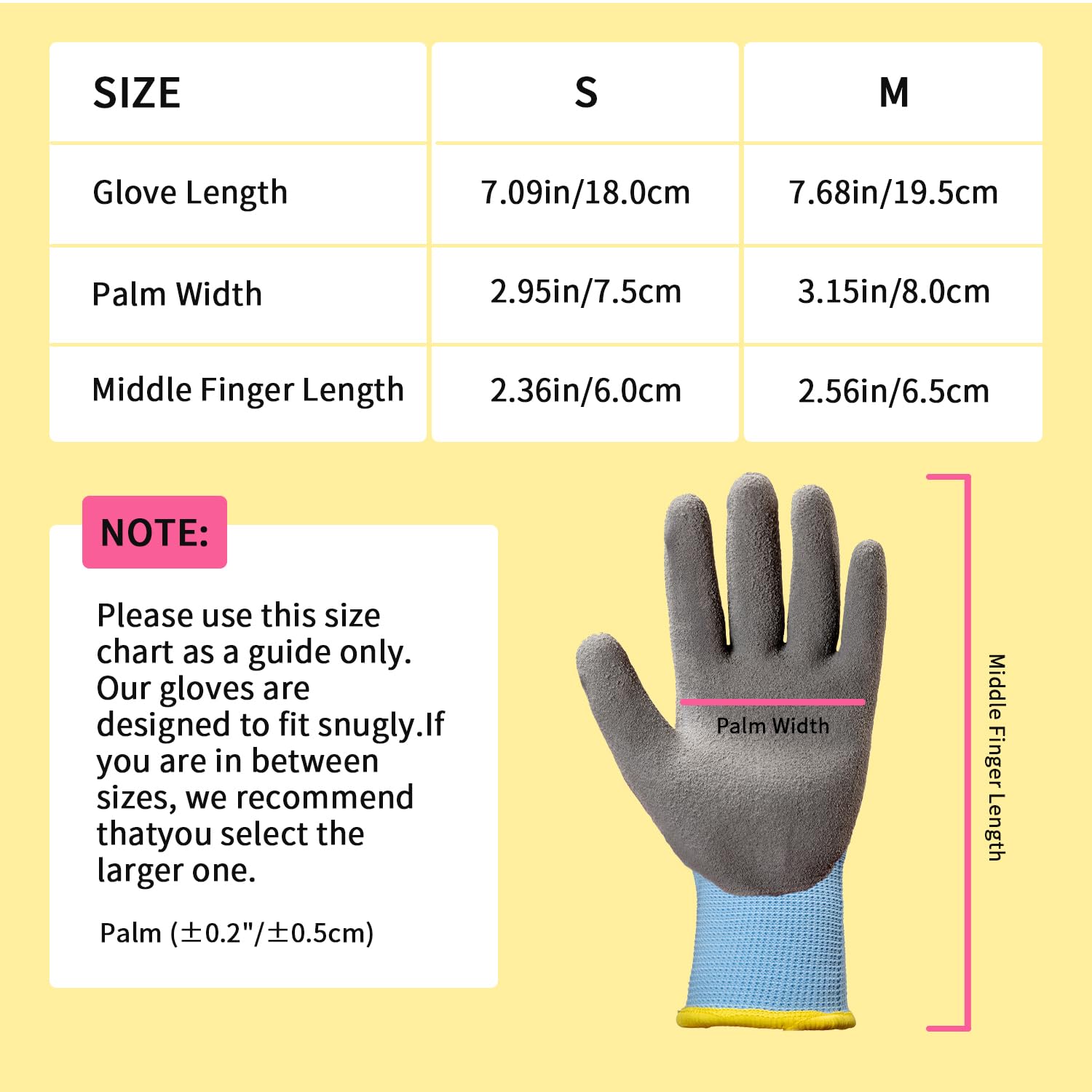 Kids Gardening Gloves Age 3-5 - Rubber Coated, Soft & Breathable for Outdoor Play & DIY Projects