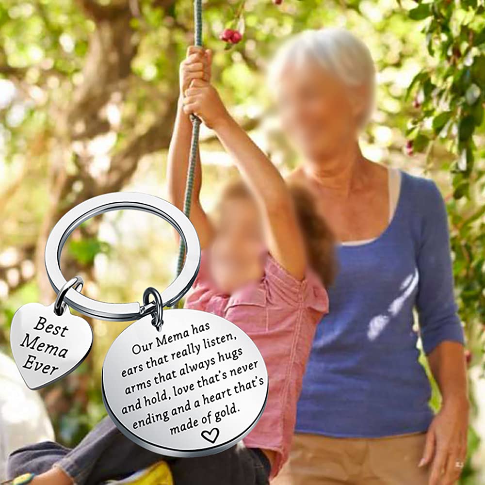 FOTAP Best Grandma Ever Keychain - Funny & Heartwarming Jewelry Gift for Grandmother - Perfect for Mother's Day, Birthday & Family Appreciation - Show Your Love with This Unique Grandma Gift