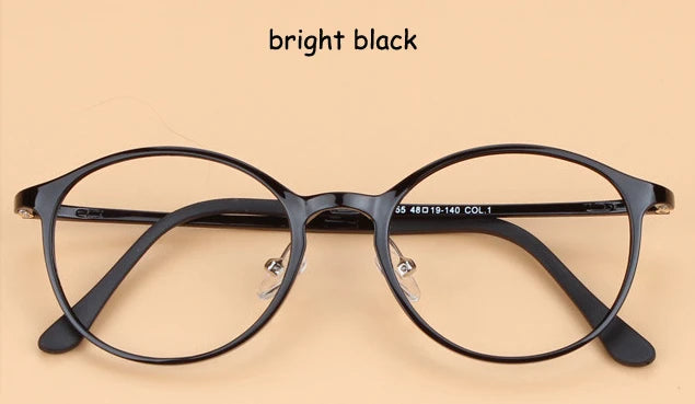 Brightzone Women's Full Rim Round Ultem Carbon Steel Eyeglasses 72055 - Lightweight & Durable Eyewear for Work, Reading & Fashion