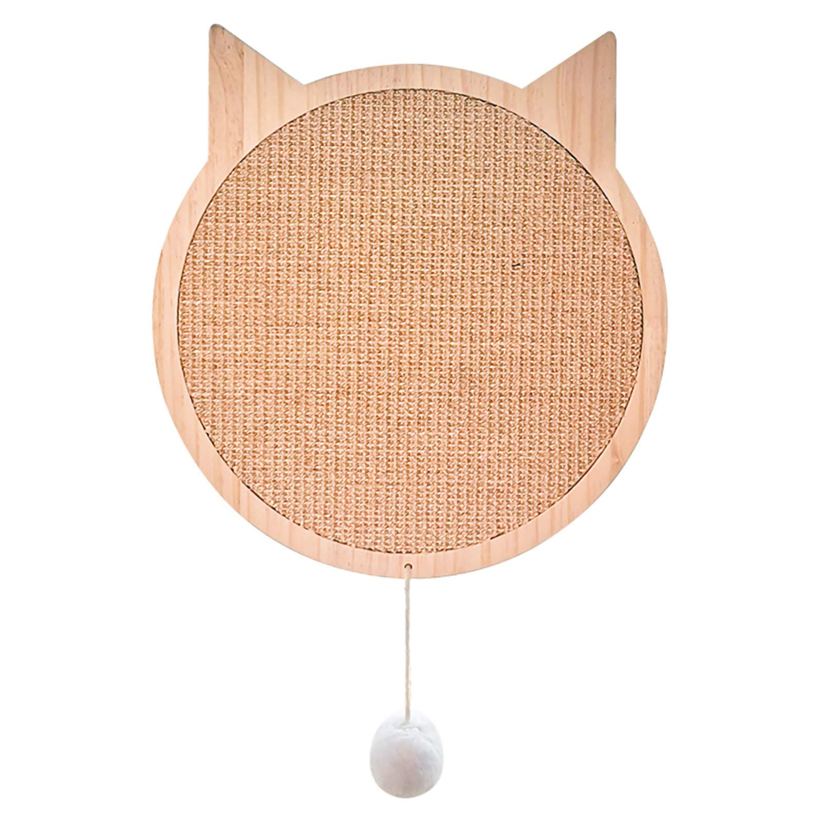 Petyoung Sisal Cat Scratching Pad with Strong Suction Cups - Wall Mounted Cat Scratcher for Kittens & Adult Cats - Protect Furniture & Carpets - Perfect for Living Rooms, Bedrooms & Home Offices