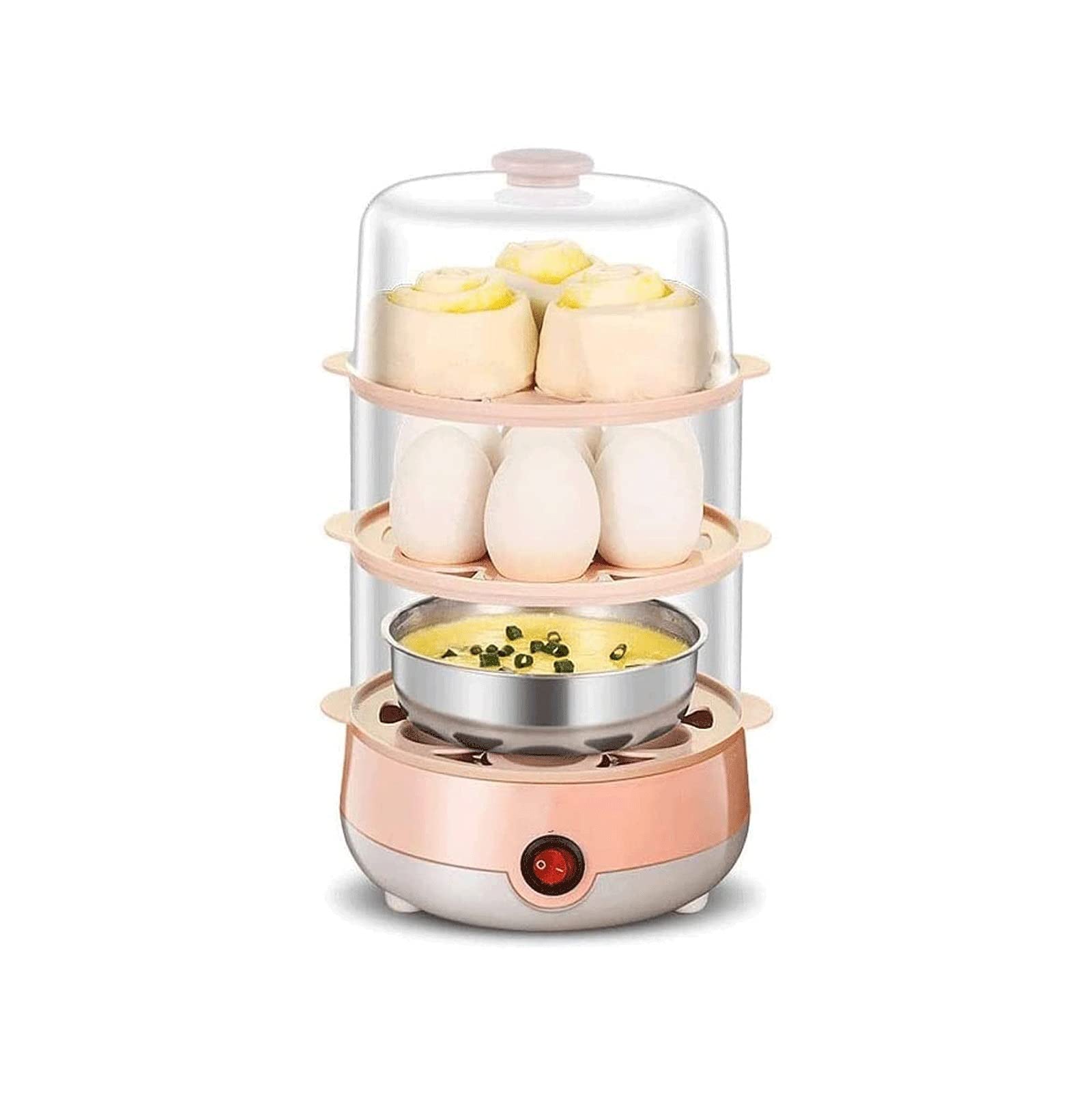**VSDY 21-Capacity Electric Egg Cooker - Auto Shut Off, Hard Boiled, Scrambled, Omelet & Poached Egg Maker, Steamer for Vegetables - Perfect for Breakfast, Meal Prep & Healthy Cooking**