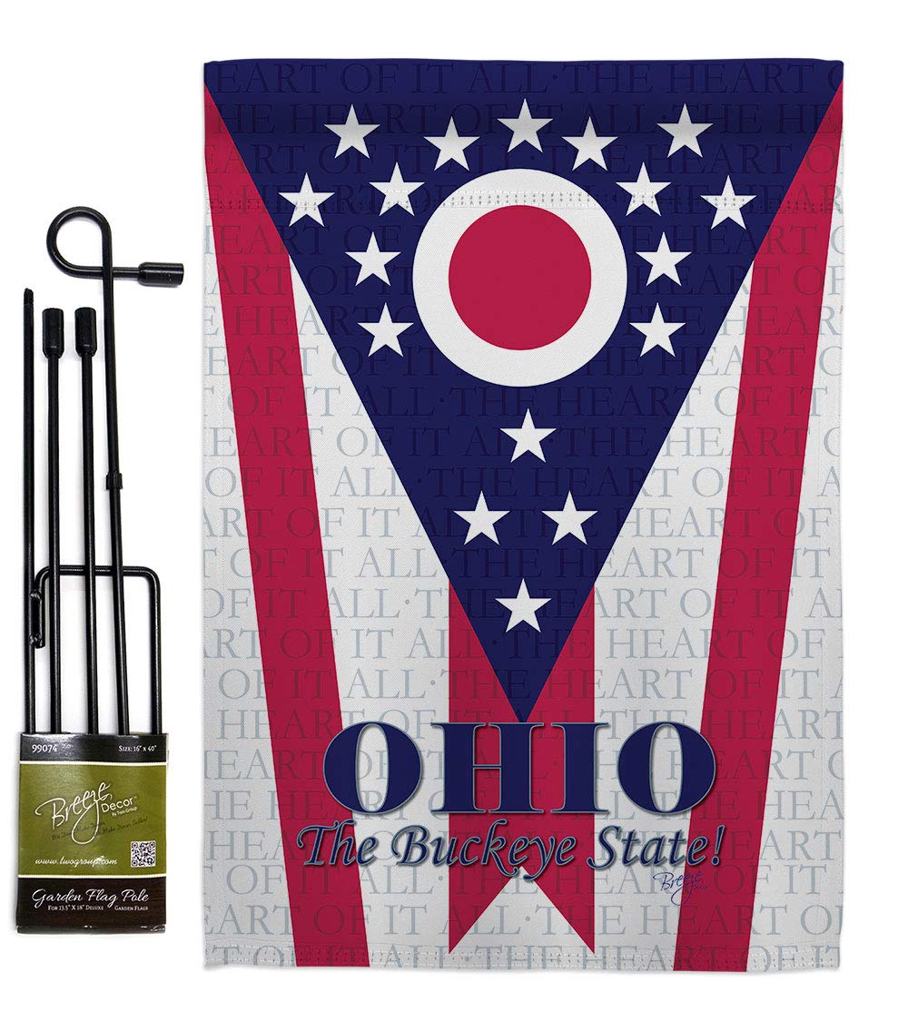 Ohio Americana Garden Flag Set - 13