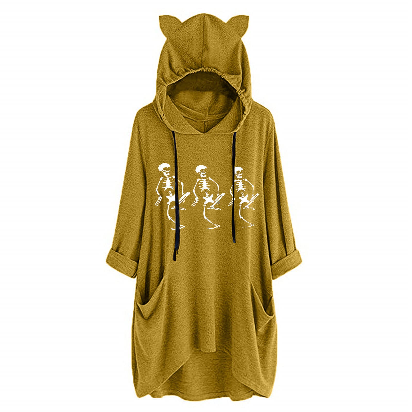 Oversized Sweatshirt for Women - Fashion Hoodies with Print, Casual Long Winter Apparel | Cozy Loungewear, Streetwear & Cold Weather Outfit