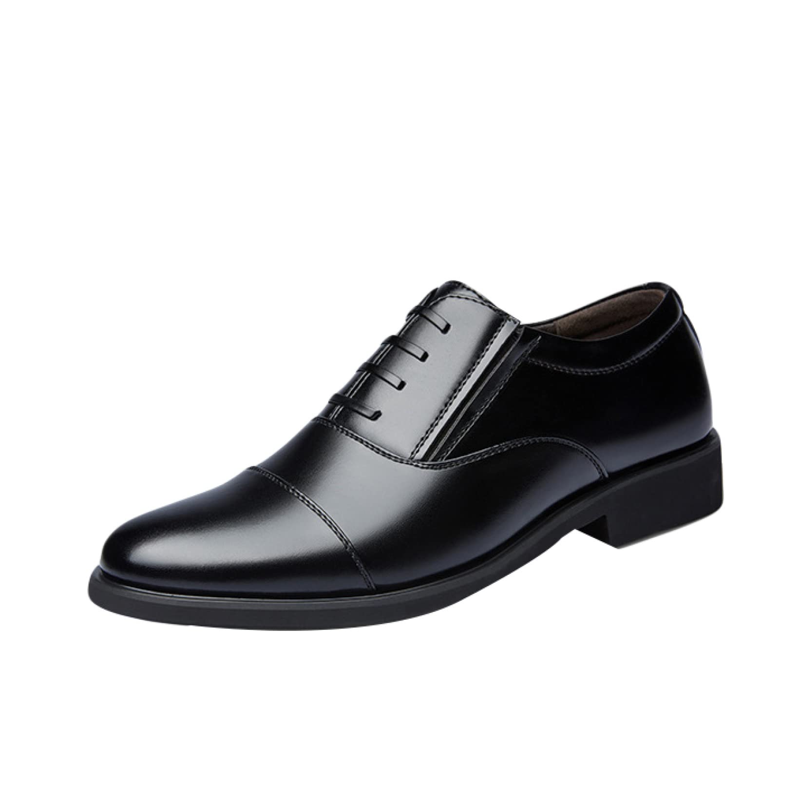 Men's Comfortable PU Leather Oxford Shoes - Lace Up Business Casual & Formal Dress Shoes for Office Work | Perfect for Business Meetings, Weddings & Professional Events