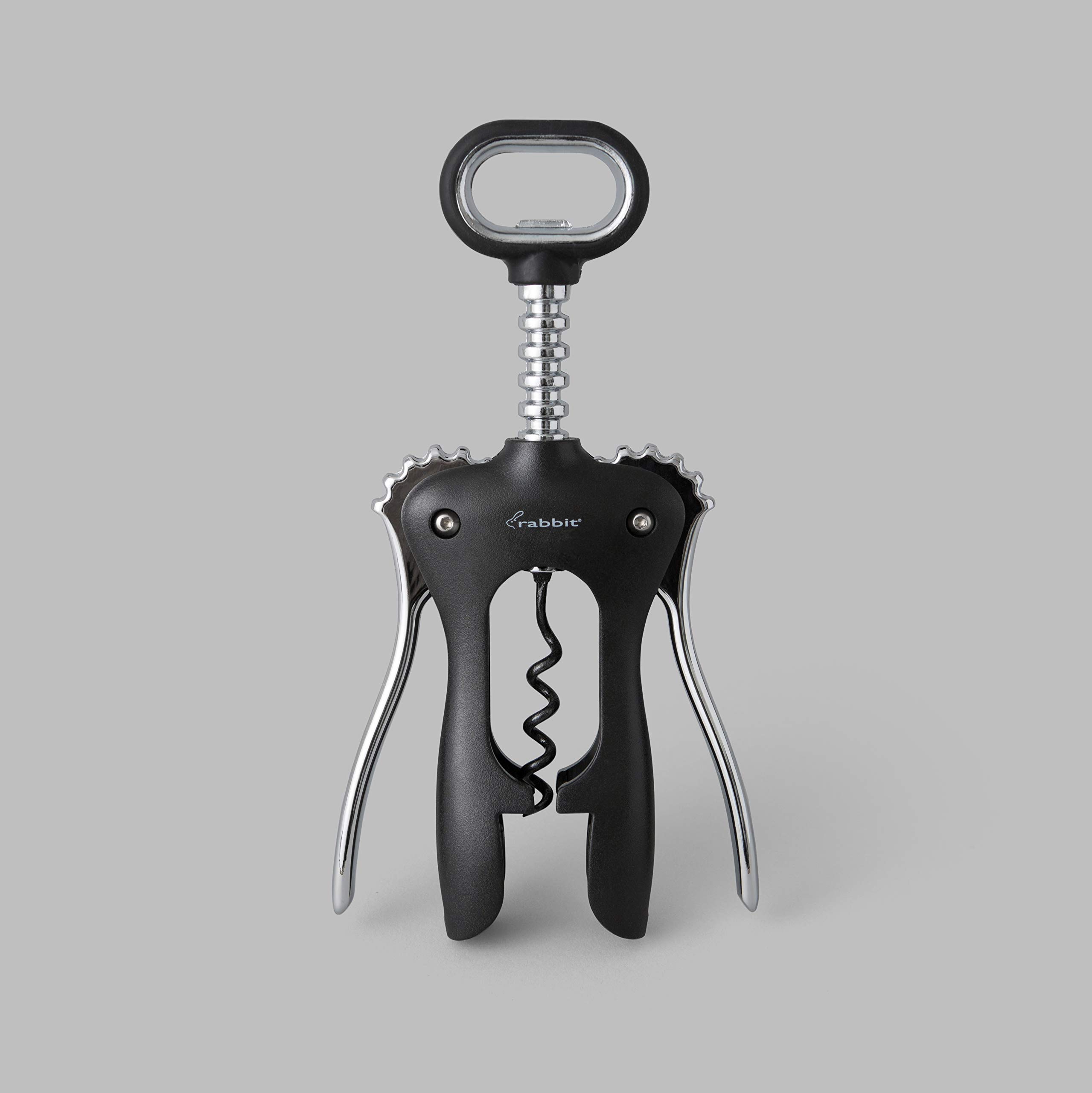 Premium Rabbit Wing Corkscrew - Stainless Steel Wine Bottle Opener with Foil Cutter - Essential Bar Tool for Home, Restaurants & Wine Tastings - Perfect Gift for Wine Lovers & Bartenders