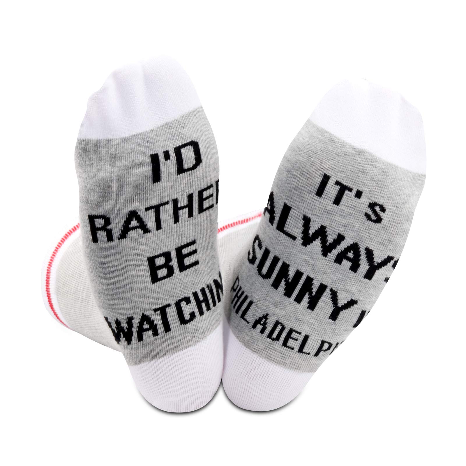 2 Pairs Always Sunny in Philadelphia Inspired Funny Novelty Socks - Perfect Gift for Comedy TV Show Fans & Sitcom Lovers