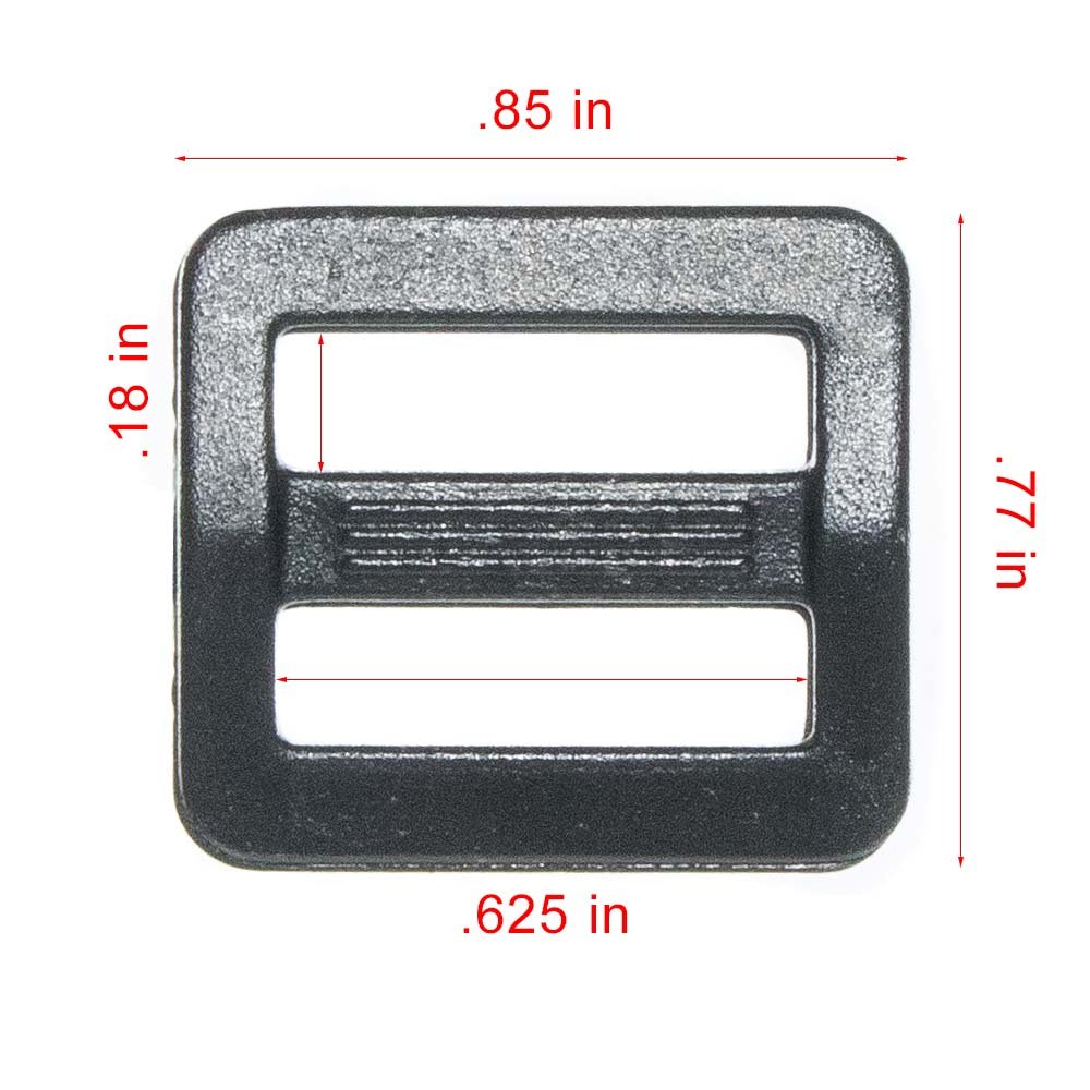 Premium Tri-Glides Buckles for Webbing Straps - Heavy Duty Adjusters for Backpacks, Duffel Bags & Outdoor Gear - Perfect for Hiking, Camping & Travel Accessories