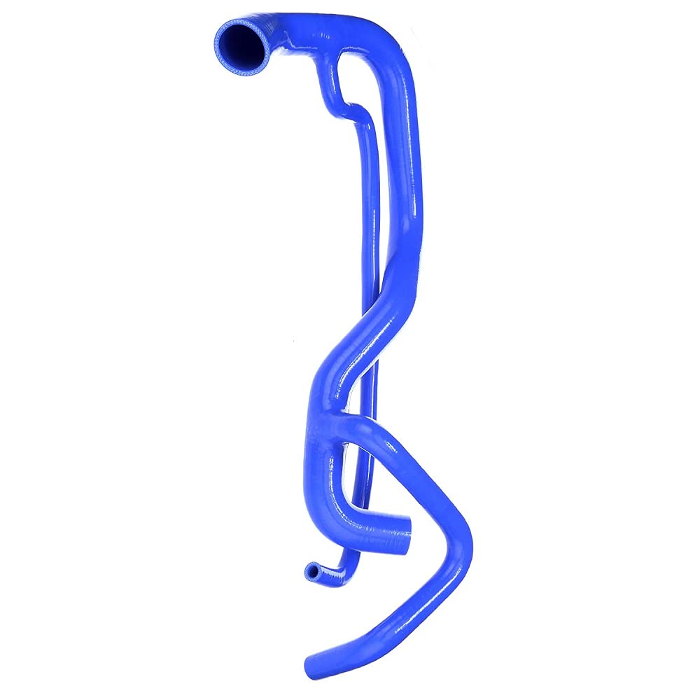 Heavy Duty Silicone Coolant Hose Upper and Lower Radiator Kit for 2001-2005 Chevy GMC Sierra 2500 3500 Duramax 6.6L - High Pressure & Heat Resistant with Embedded Fibers (Blue) | Perfect for Off-Roading, Towing & Extreme Temperature Conditions