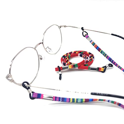 Adjustable Glasses Straps Pack of 5 - Eyewear Lanyard for Men & Women - Perfect for Reading & Sunglasses