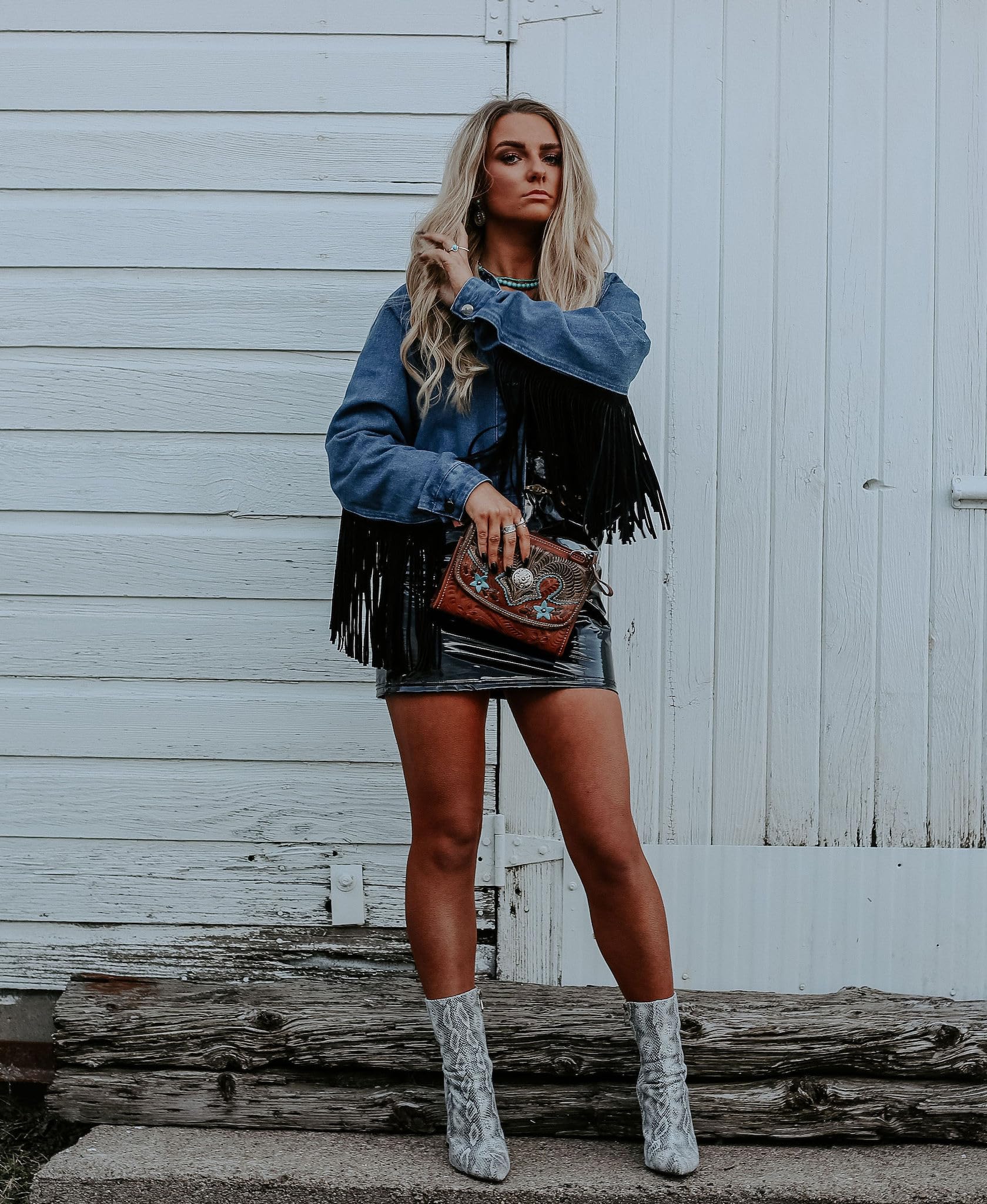 American West Desert Wildflower Crossbody Bag - Stylish Boho Purse for Women | Perfect for Travel, Festivals & Everyday Use
