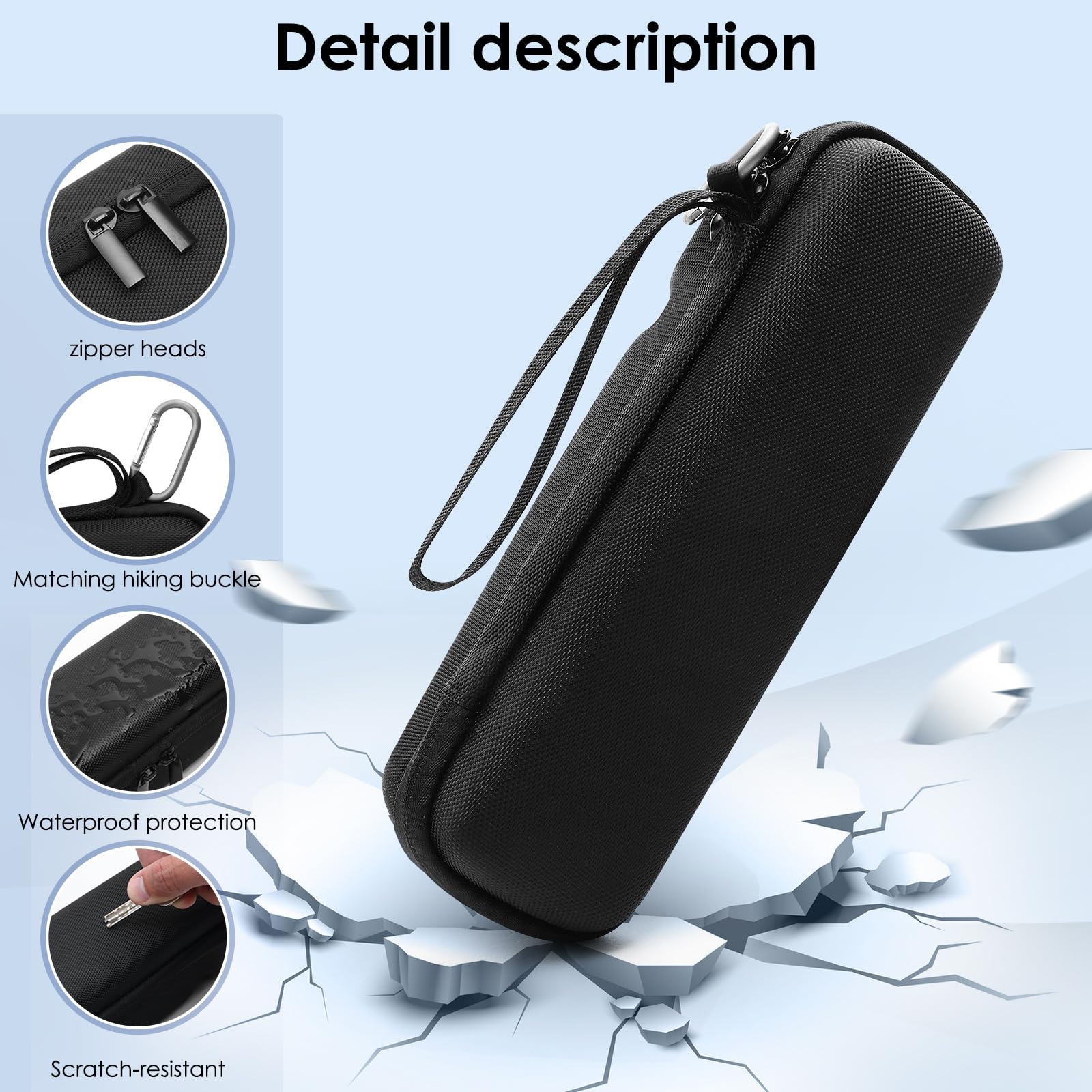 Durable Nylon Travel Case for Anker PowerCore 27650mAh/24000mAh Portable Charger - Protective Storage for External Battery & Wall Charger - Perfect for Camping, Travel & Daily Commute