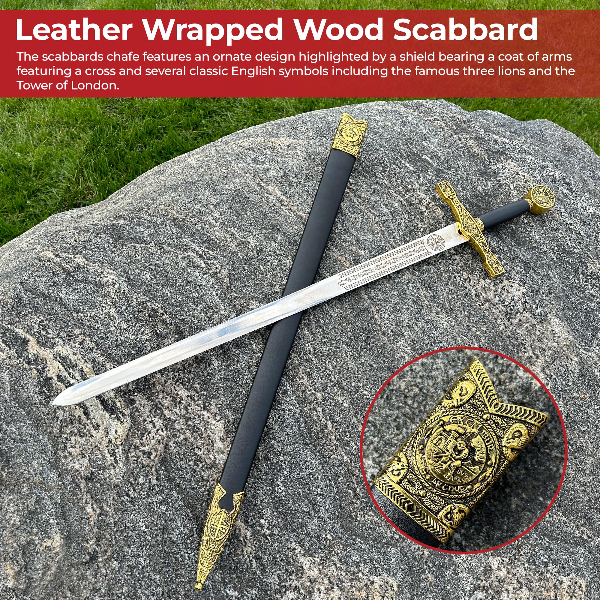 King Arthur Excalibur Replica Sword - 29