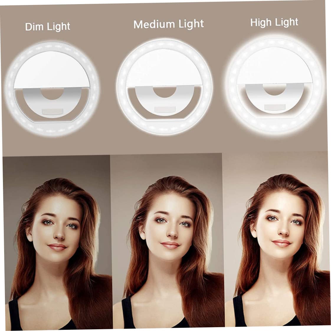 Selfie Ring Light with Adjustable Phone Holder - 10