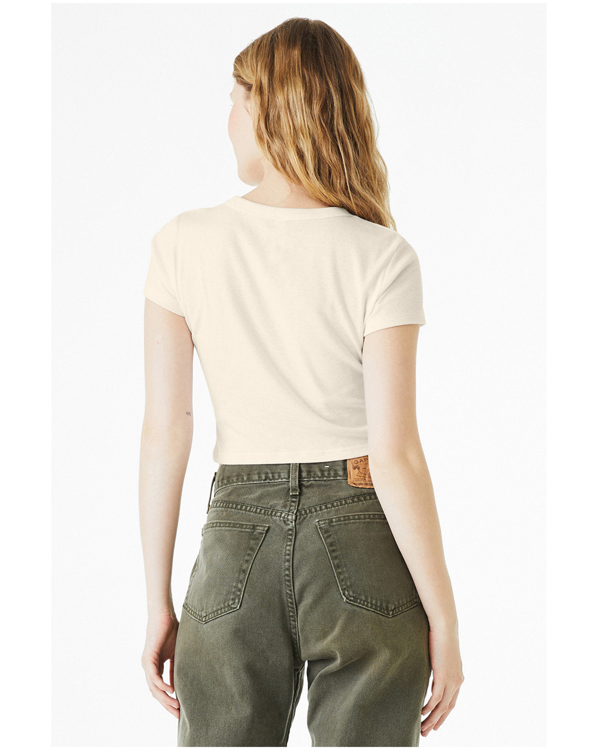 Bella + Canvas 1010BE Women's Micro Ribbed Baby Tee - Soft Stretch V-Neck T-Shirt for Casual Wear, Layering & Everyday Comfort
