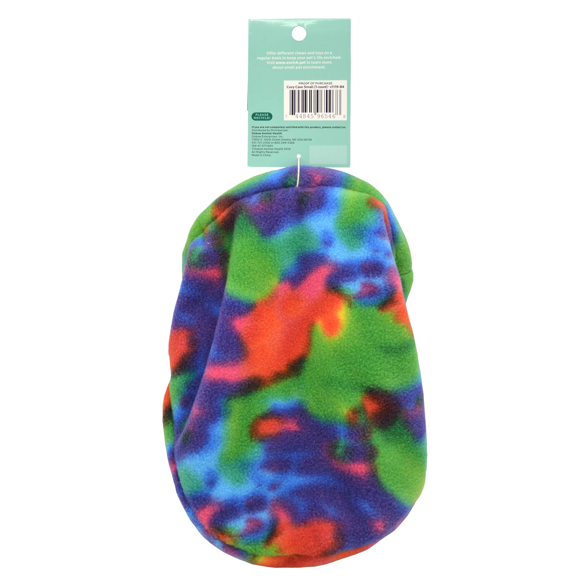 Oxbow Enriched Life Cozy Cave Small - Natural Hideout for Small Pets Like Rabbits, Guinea Pigs & Hamsters - Perfect for Bedding, Nesting & Stress Relief in Cages