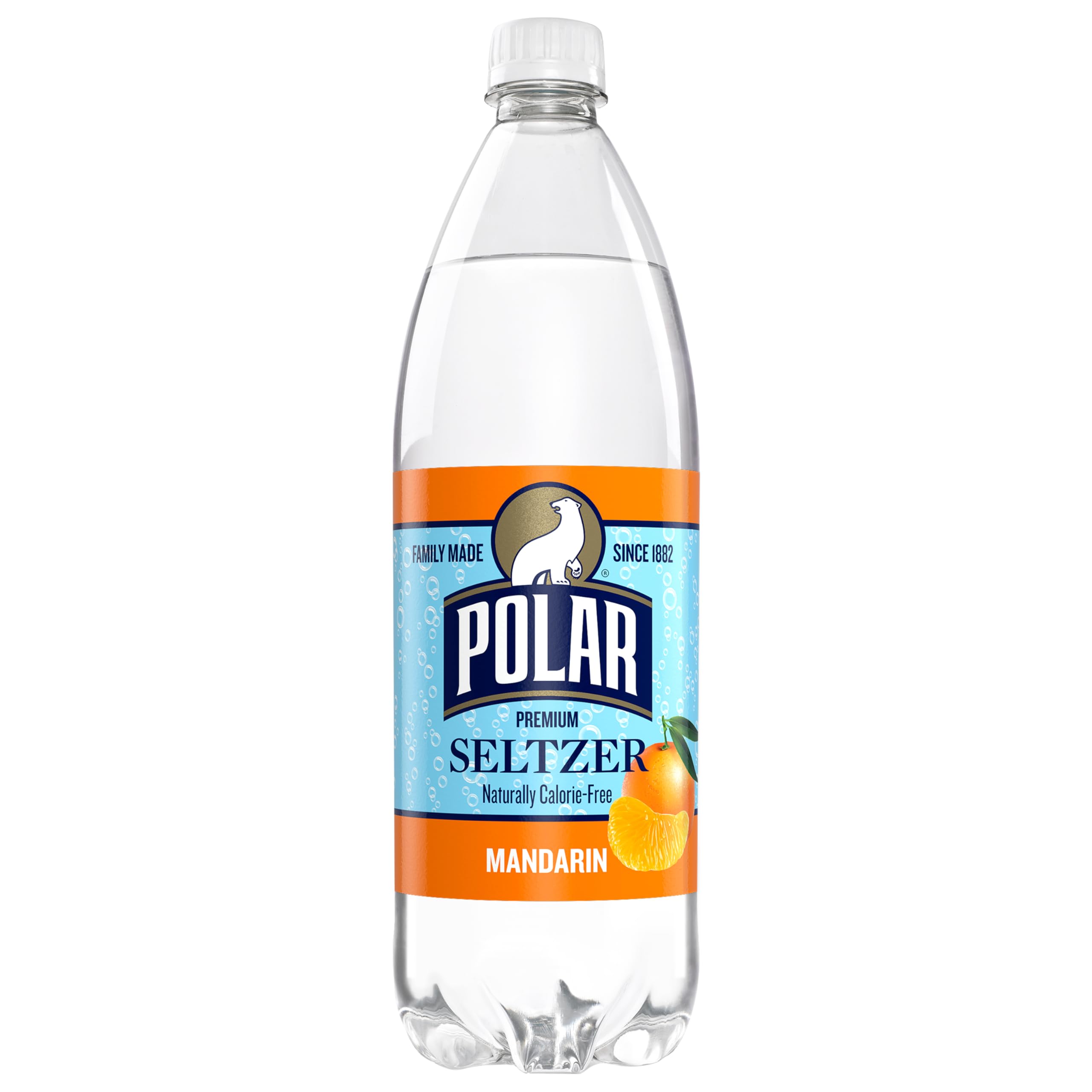 Refreshing Polar Mandarin Seltzer Water - 12 Pack (33.8 Fl Oz Each) | Naturally Flavored Sparkling Water for Hydration, Mixers & Healthy Lifestyle