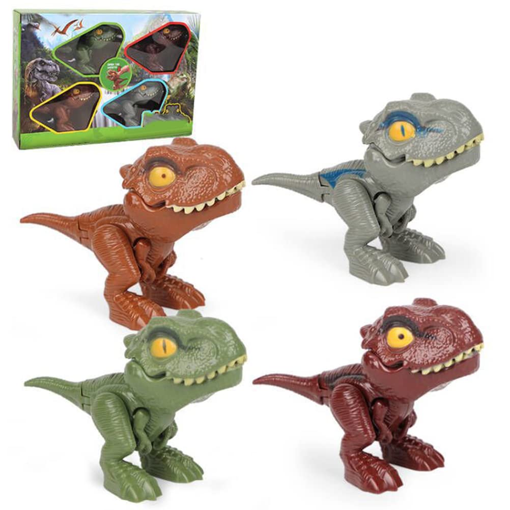 Dinosaur Egg Toy for Kids - 4Pcs Interactive Finger Biting Dinosaur Game Set, Fun Educational Toy for Children's Party & Classroom Activities
