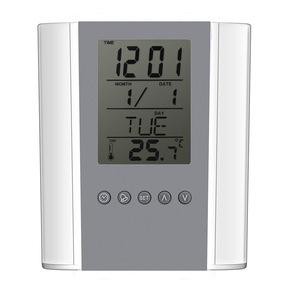 Multifunctional Digital Alarm Clock with Pen Holder - Calendar, Temperature Display & Timer | Desk Organizer for Home, Office & School | Perfect for Workspace Organization & Time Management