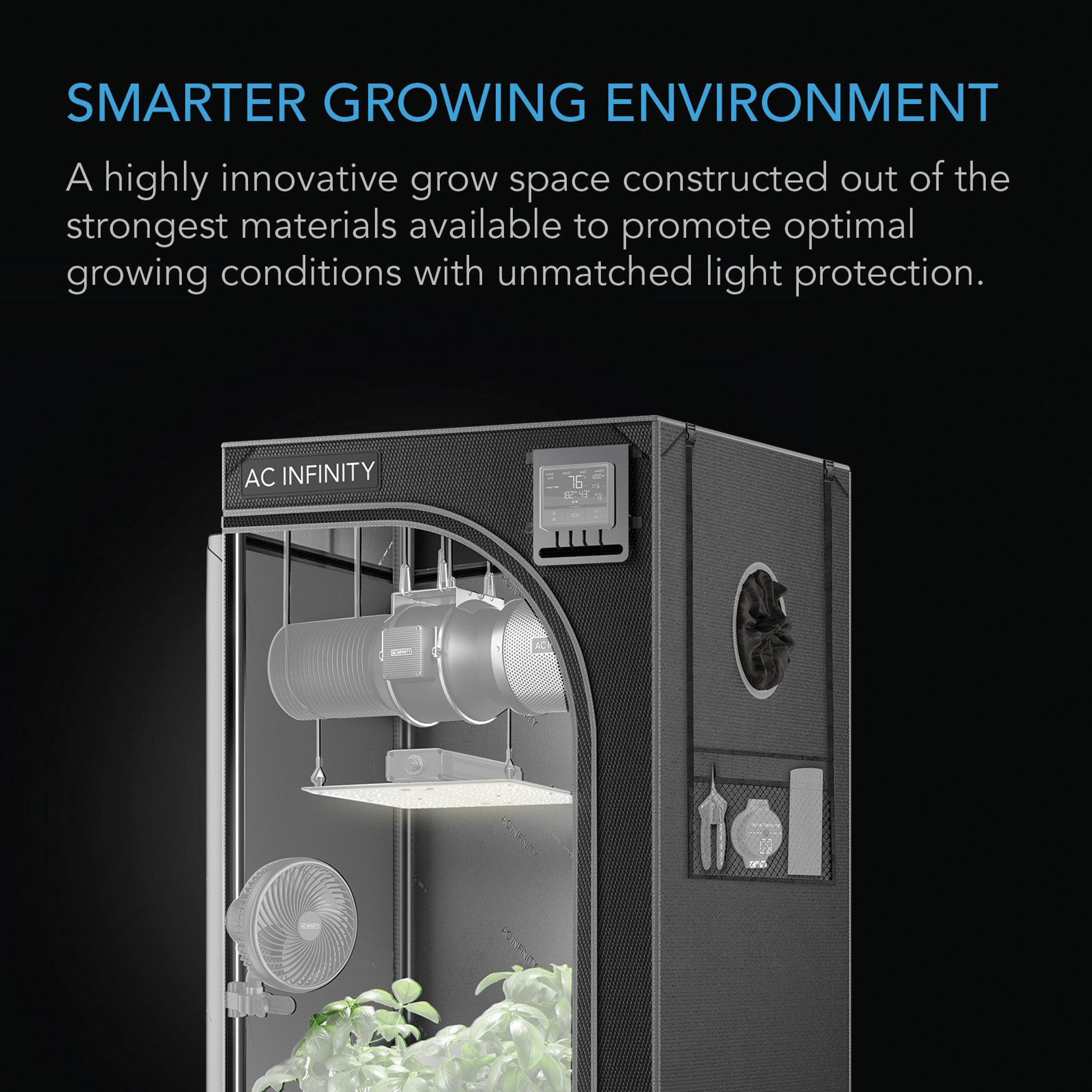 Cloudlab 894 Advanced 8x4 Grow Tent - 240x120x200cm Hydroponic Indoor Plant Growing Room with 2000D Diamond Reflective Mylar Canvas - Perfect for Cannabis, Vegetables & Flower Cultivation