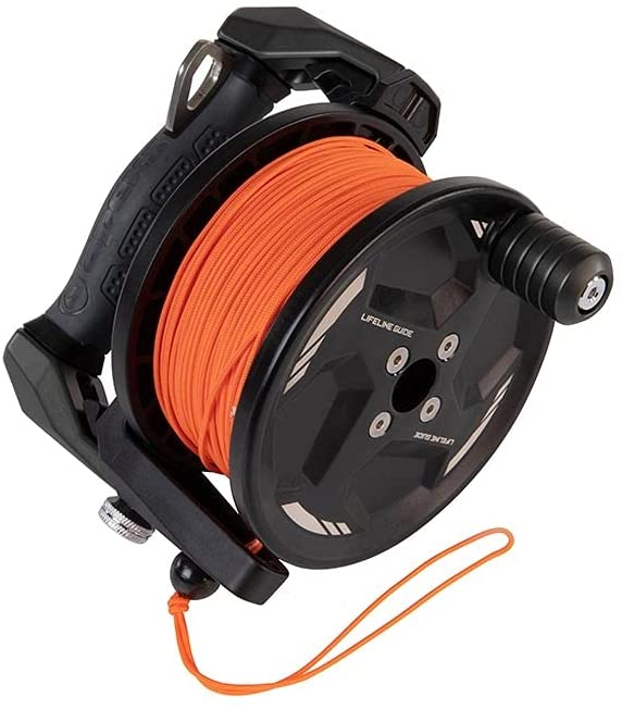 Apeks Lifeline Guide Reel 120m - Professional Scuba Diving Reel for Cave & Wreck Exploration | Perfect for Technical Divers & Underwater Adventurers