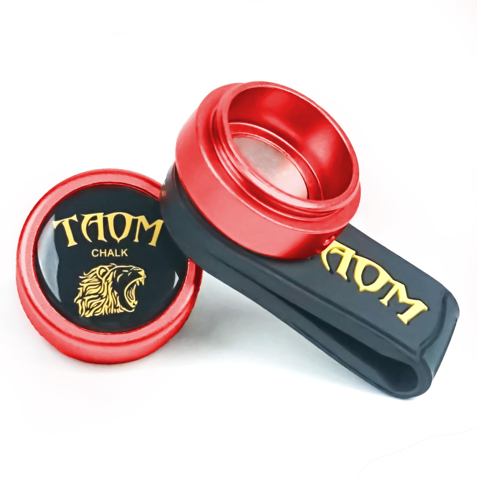 **TAOM Round Magnetic Pool Chalk Holder - Portable Billiard Chalk Cube Case for Cue Tips | Durable Snooker & Pool Table Accessories | Perfect for Home, Bar, and Professional Game Rooms**