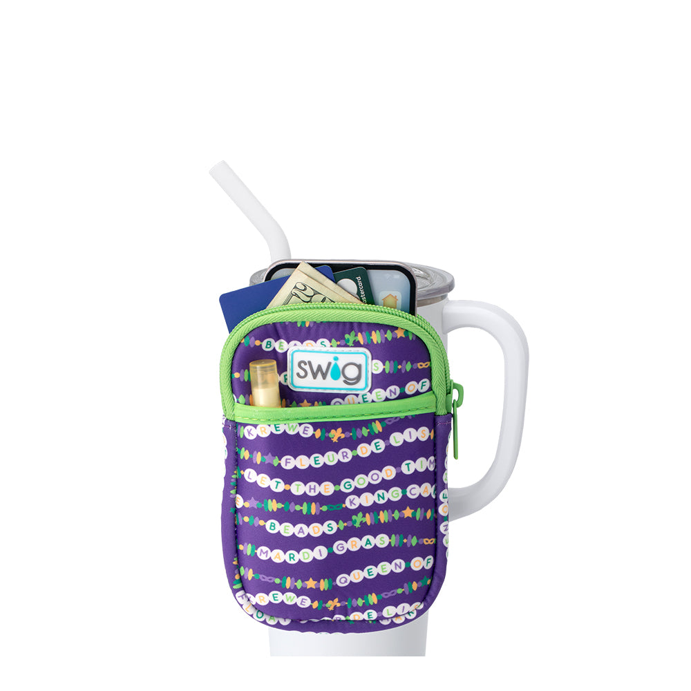 My Mardi Era Mega Mug Pouch - Insulated Travel Coffee Cup Holder for Hot & Cold Drinks - Perfect for Commuting, Camping, and Office Use