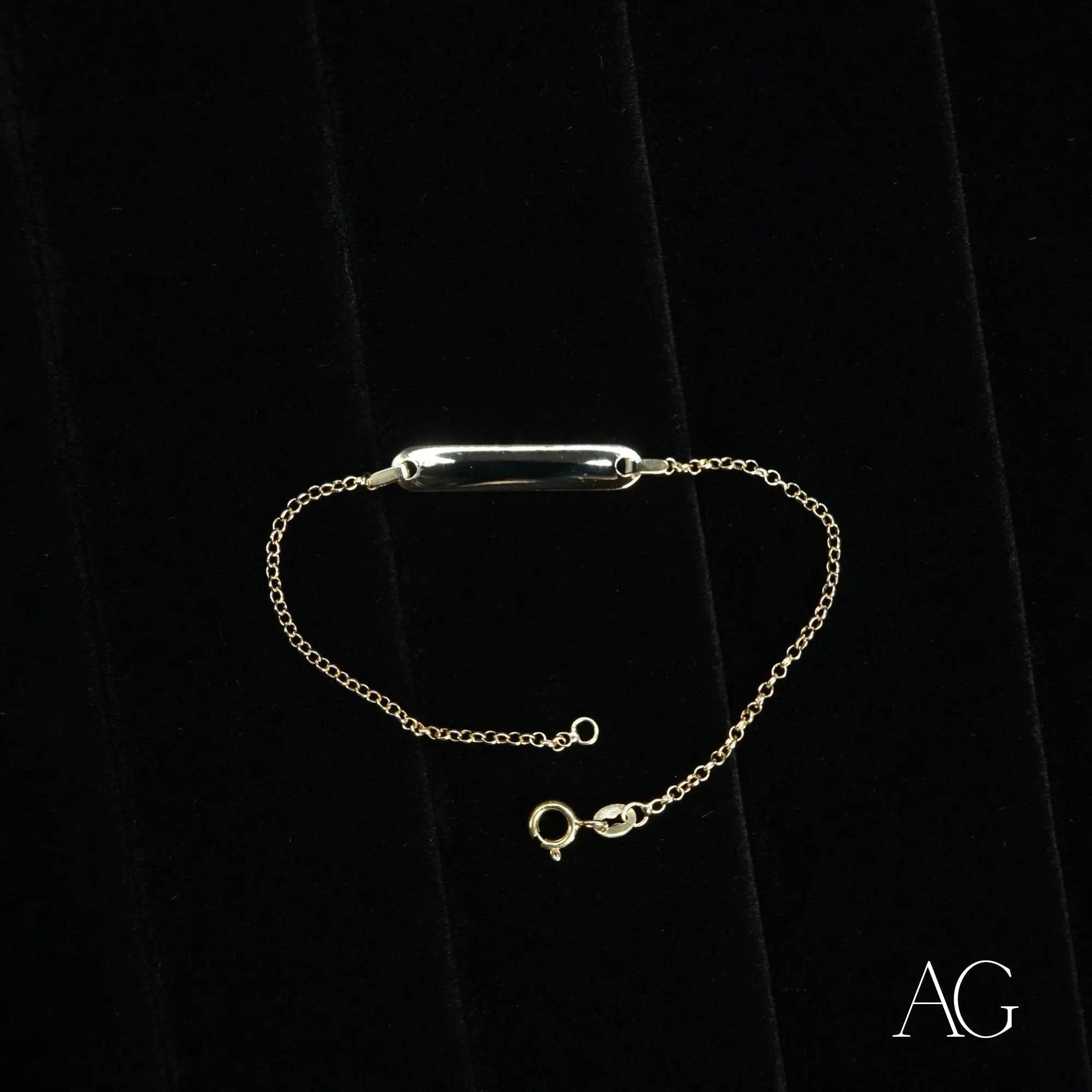 18K Gold Personalized Kids' Bracelet for Tiny Wrists - Custom Name Jewelry Gift for Baby Girls & Toddlers - Perfect for Birthdays, Christenings & Special Occasions