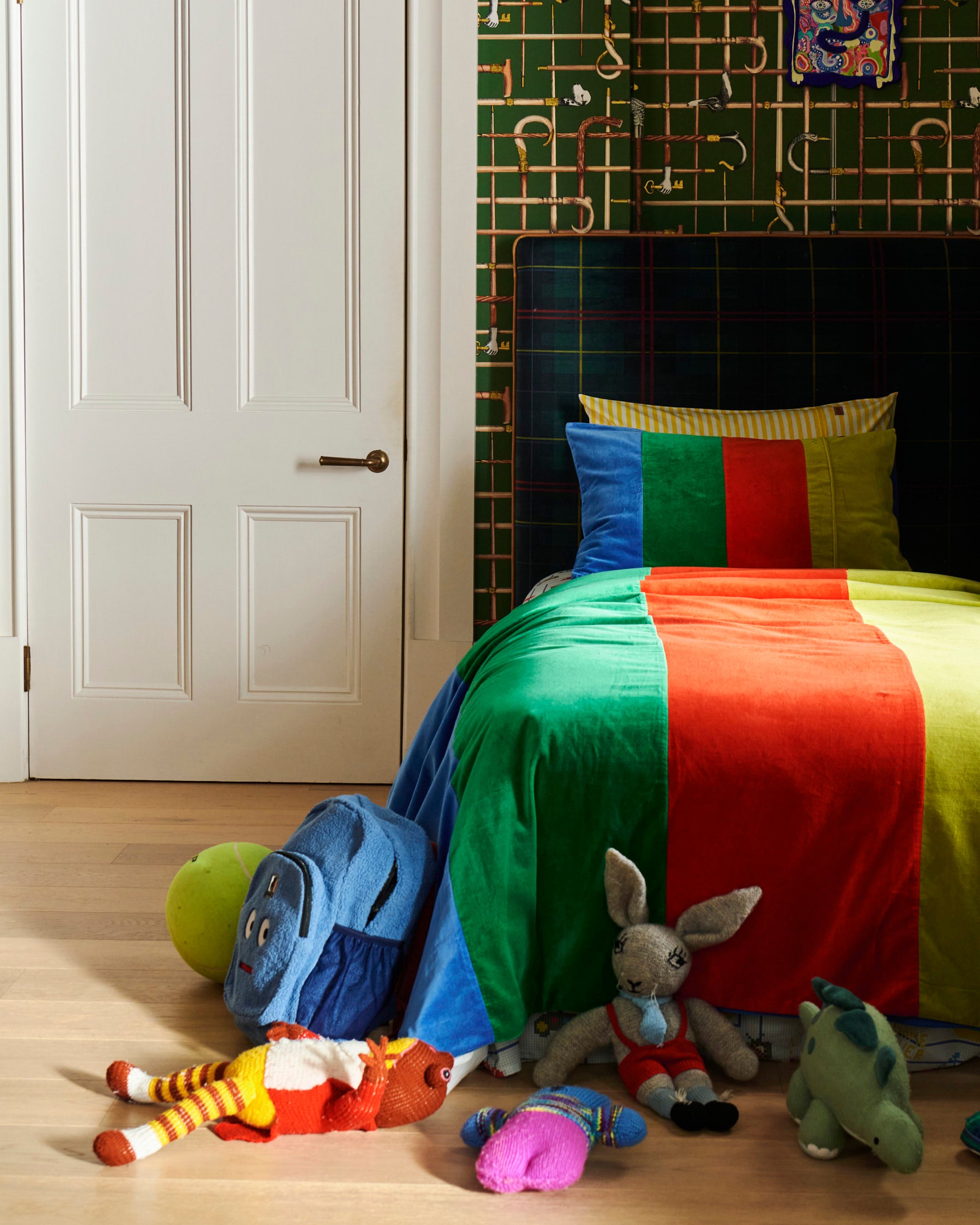 Forever Young Panelled Velvet Pillowcase - Luxurious Soft Pillow Cover for Bedroom Decor, Home Styling & Gift Giving