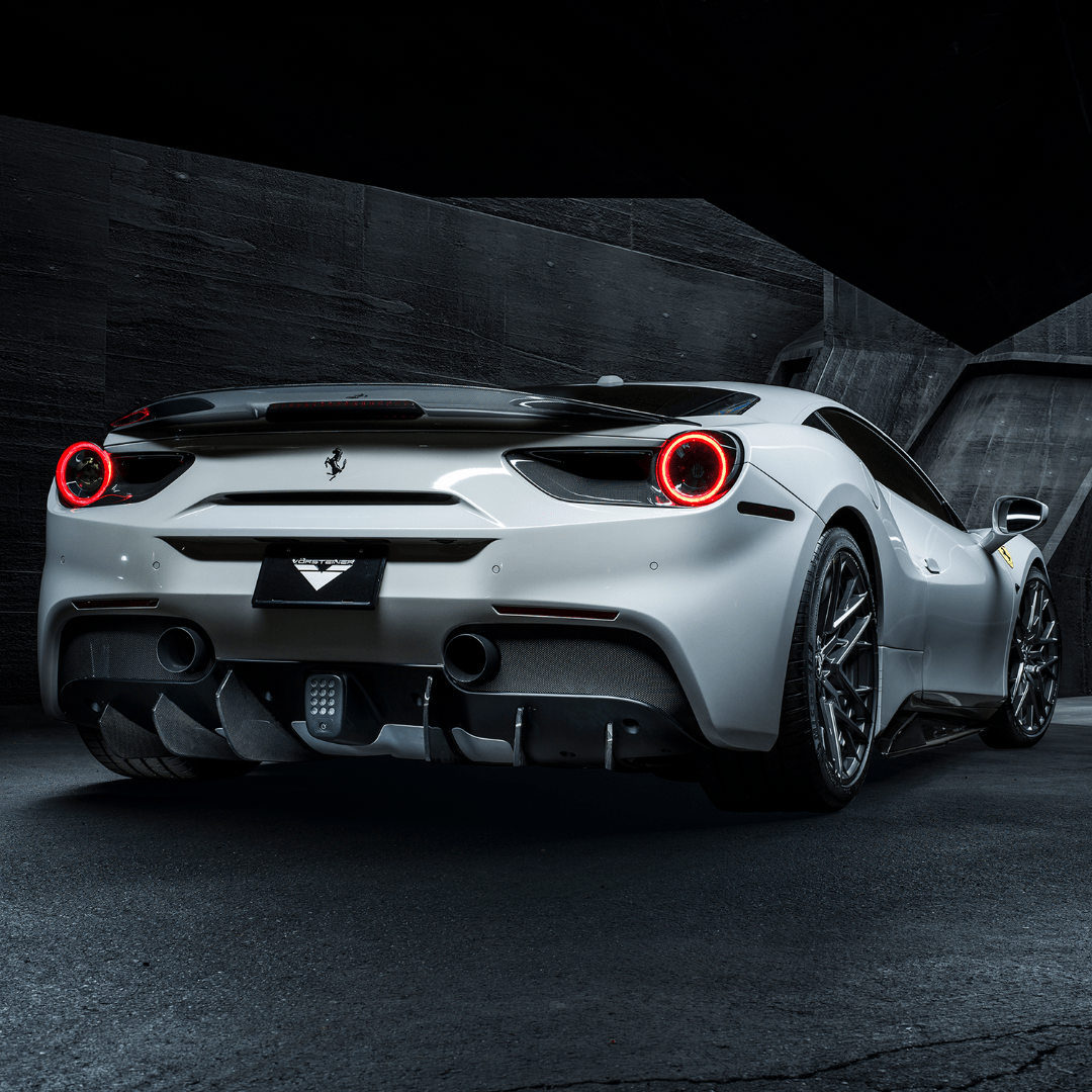 Ferrari 488 Diavolo Carbon Fiber Rear Wing Spoiler - High Performance Aerodynamic Upgrade for Racing & Street Use