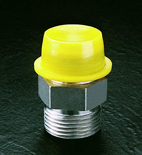 Caplugs WW-21 Plastic Tapered Cap & Plug with Wide Thick Flange - 200 Pack Yellow LD-PE, 1.857