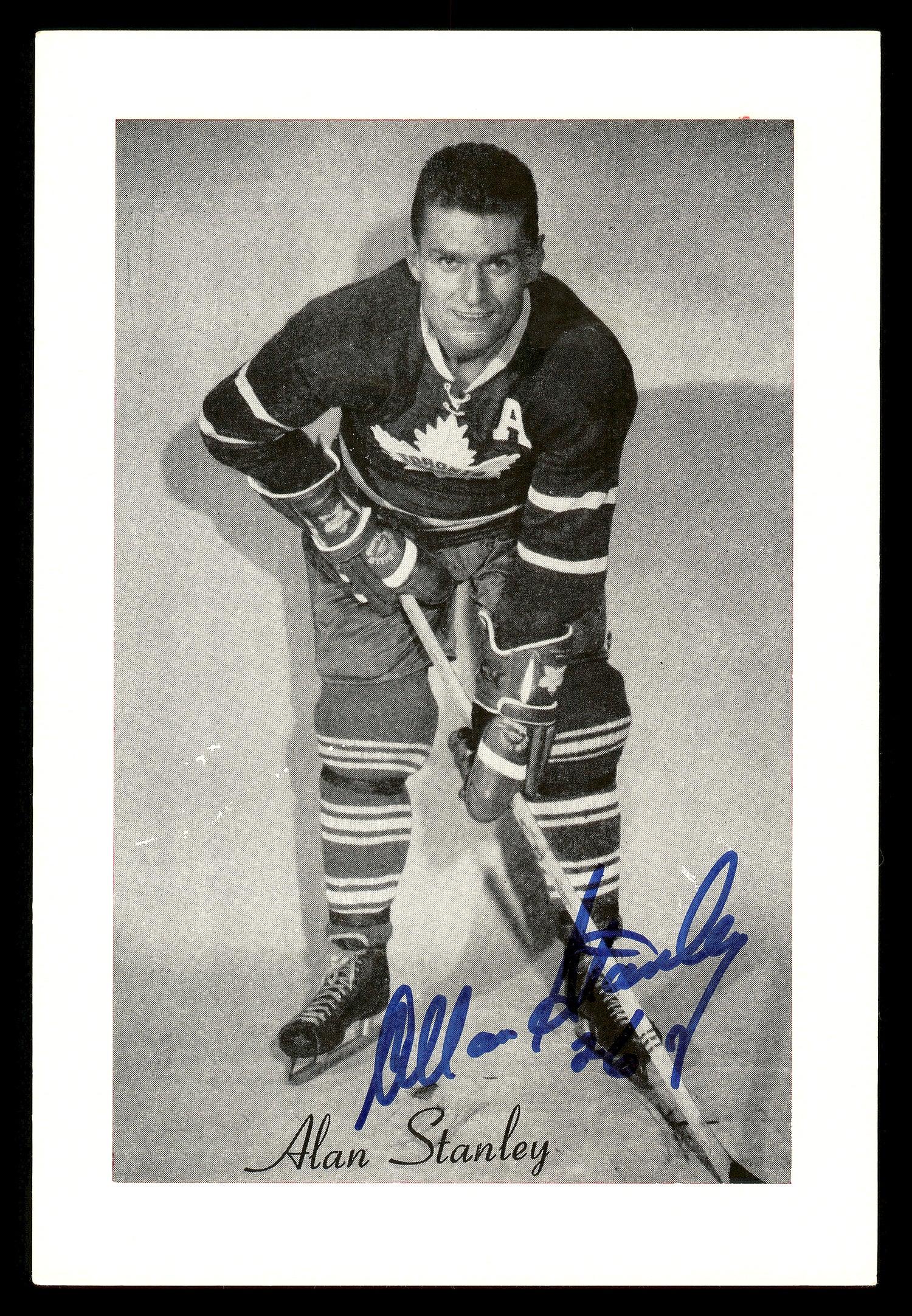 Allan Stanley Autographed 1944-63 Beehive Group 2 4.5x6.5 Photo - Toronto Maple Leafs Hockey Memorabilia - Perfect for Collectors & Sports Fans Display (SKU #176708)