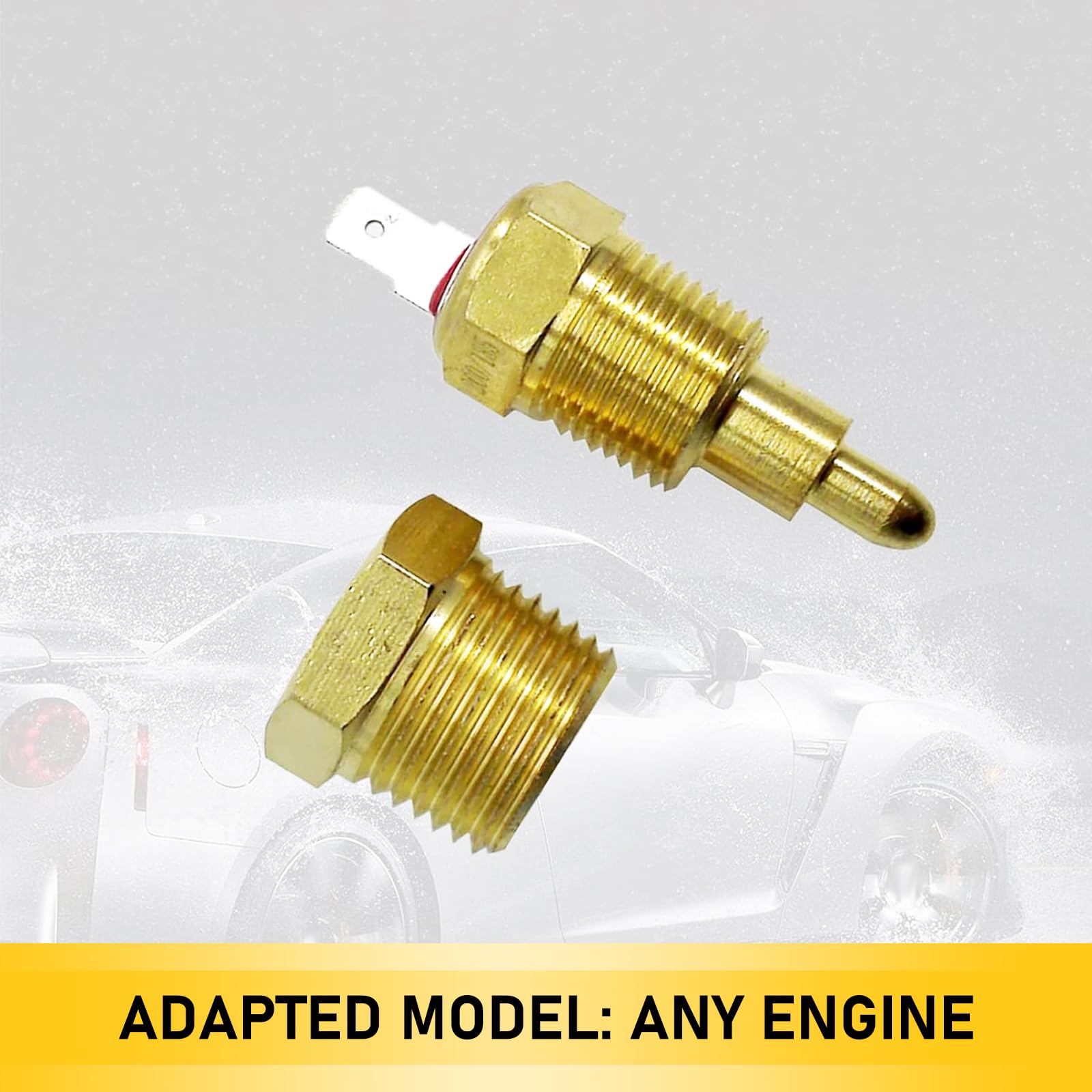 1 Pack Universal Car Cooling Fan Temperature Switch (185°F-200°F) - Thermostat Replacement for 10