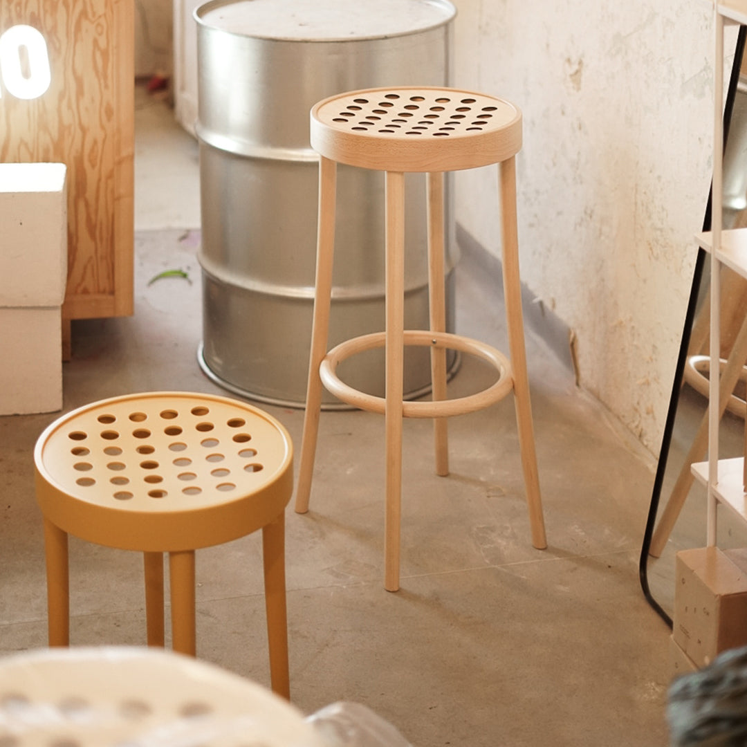 Claesson Koivisto Rune Barstool 822 Ton - Modern Wooden Bar Stool for Kitchen, Dining Room & Lounge - Scandinavian Design High Chair with Comfortable Seat
