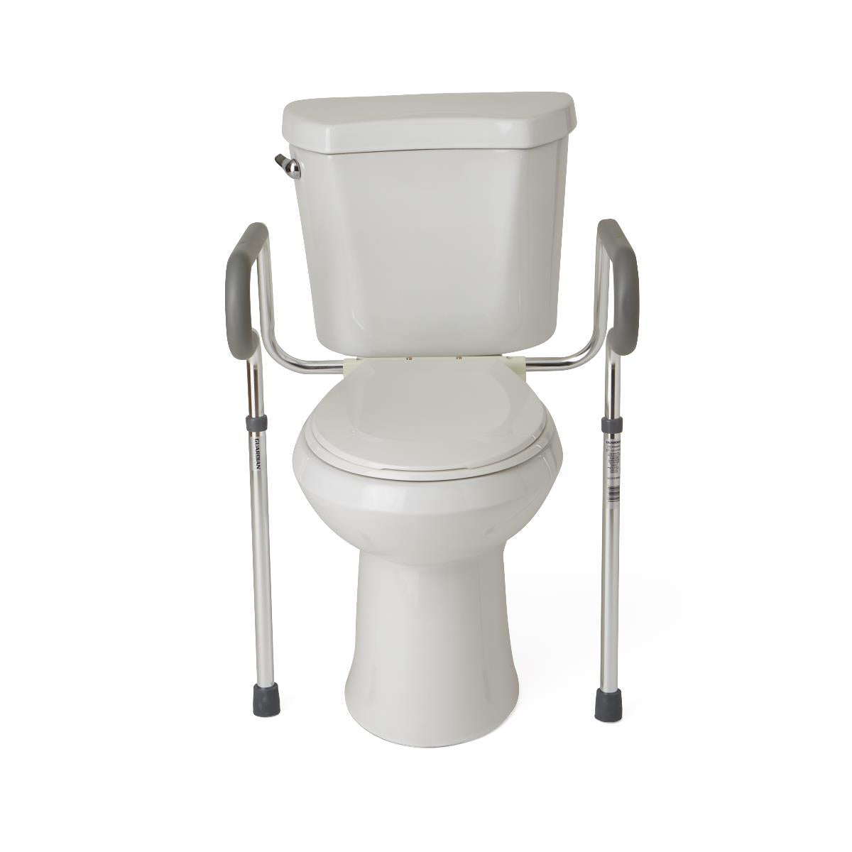 Adjustable Toilet Seat Frame with Rails - Durable & Comfortable Bathroom Upgrade for Elderly & Disabled Users