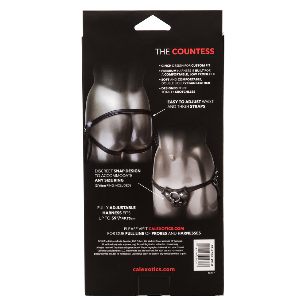 Her Royal Harness The Countess - Vegan Leather Strap-On Harness for Women | Premium BDSM Gear for Couples & Solo Play | Perfect for Roleplay & Intimate Bonding
