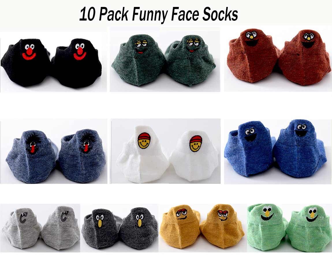 Men's Cotton Casual Funny Ankle Socks - Breathable No Show Socks for Everyday Wear | Perfect for Work, Gym & Outdoor Activities