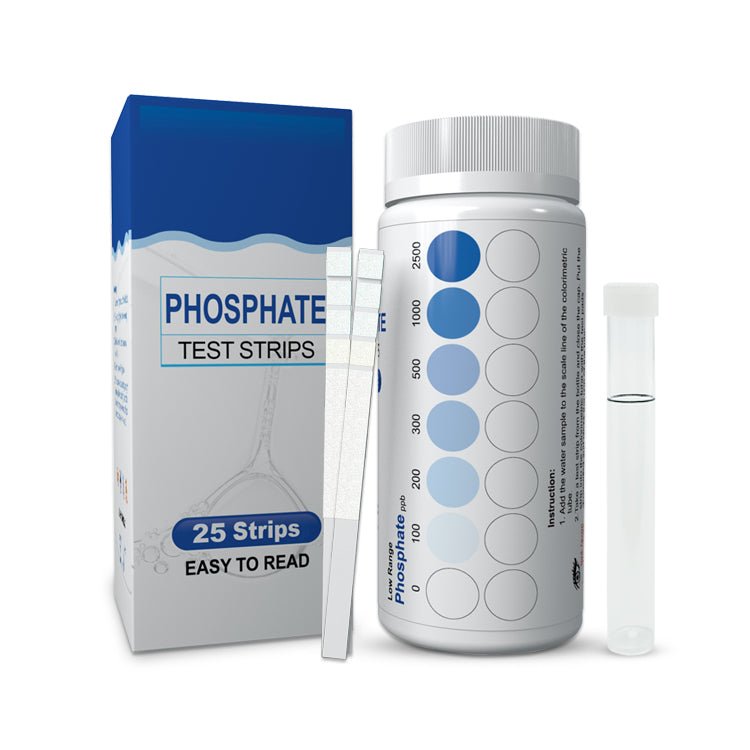 Accurate Aquarium Phosphate Test Strips - 100 Strips for Freshwater & Saltwater Fish Tanks - Fast Water Quality Testing for Healthy Fish & Coral - Perfect for Reef Tanks, Aquascaping & Fish Care