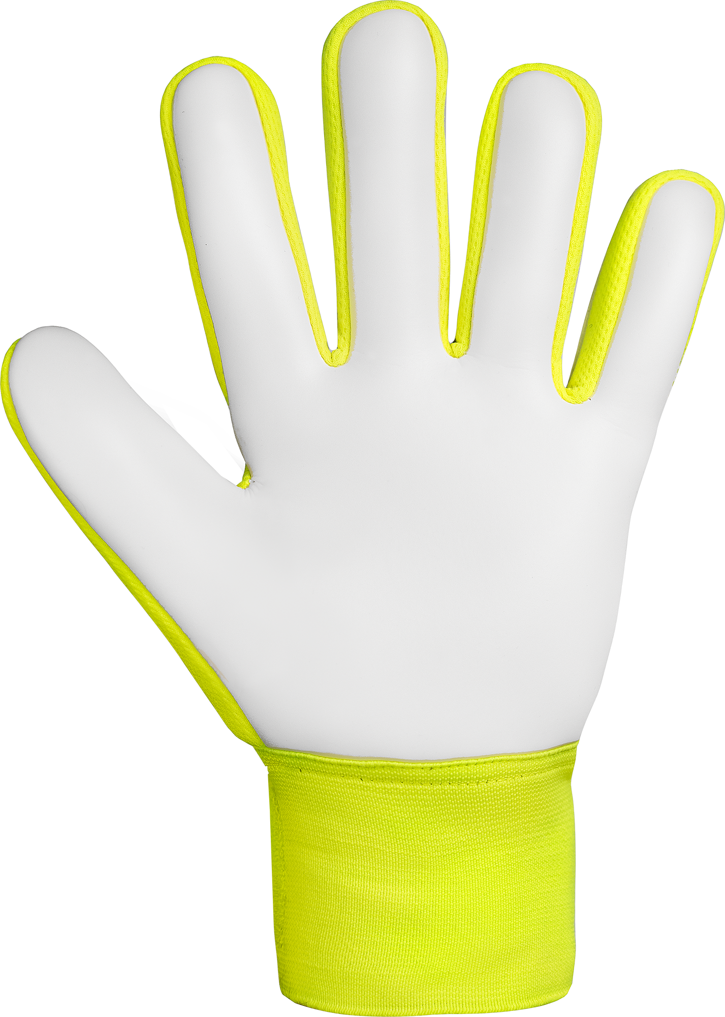 Reusch Attrakt Starter Solid Junior Goalkeeper Gloves - Safety Yellow & Silver - Perfect for Youth Soccer Training & Matches