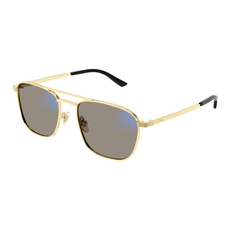 Gucci GG1881S Gold Photochromic Metal Pilot Sunglasses for Men & Women - Stylish UV Protection Shades for Driving, Travel & Outdoor Activities