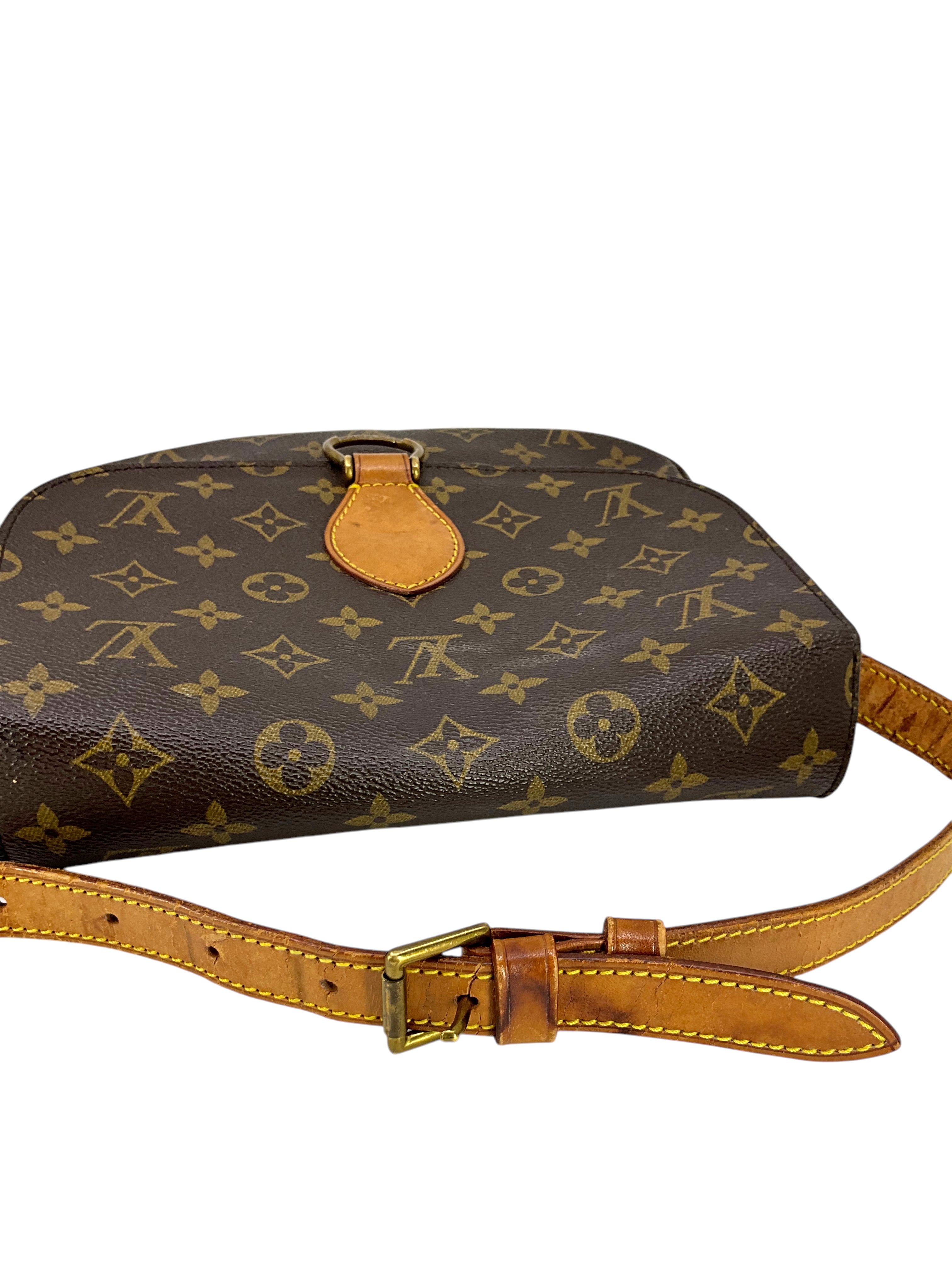 Authentic Louis Vuitton Monogram Saint Cloud MM Crossbody Bag - Luxury Leather Shoulder Bag for Women, Perfect for Travel, Shopping & Daily Use