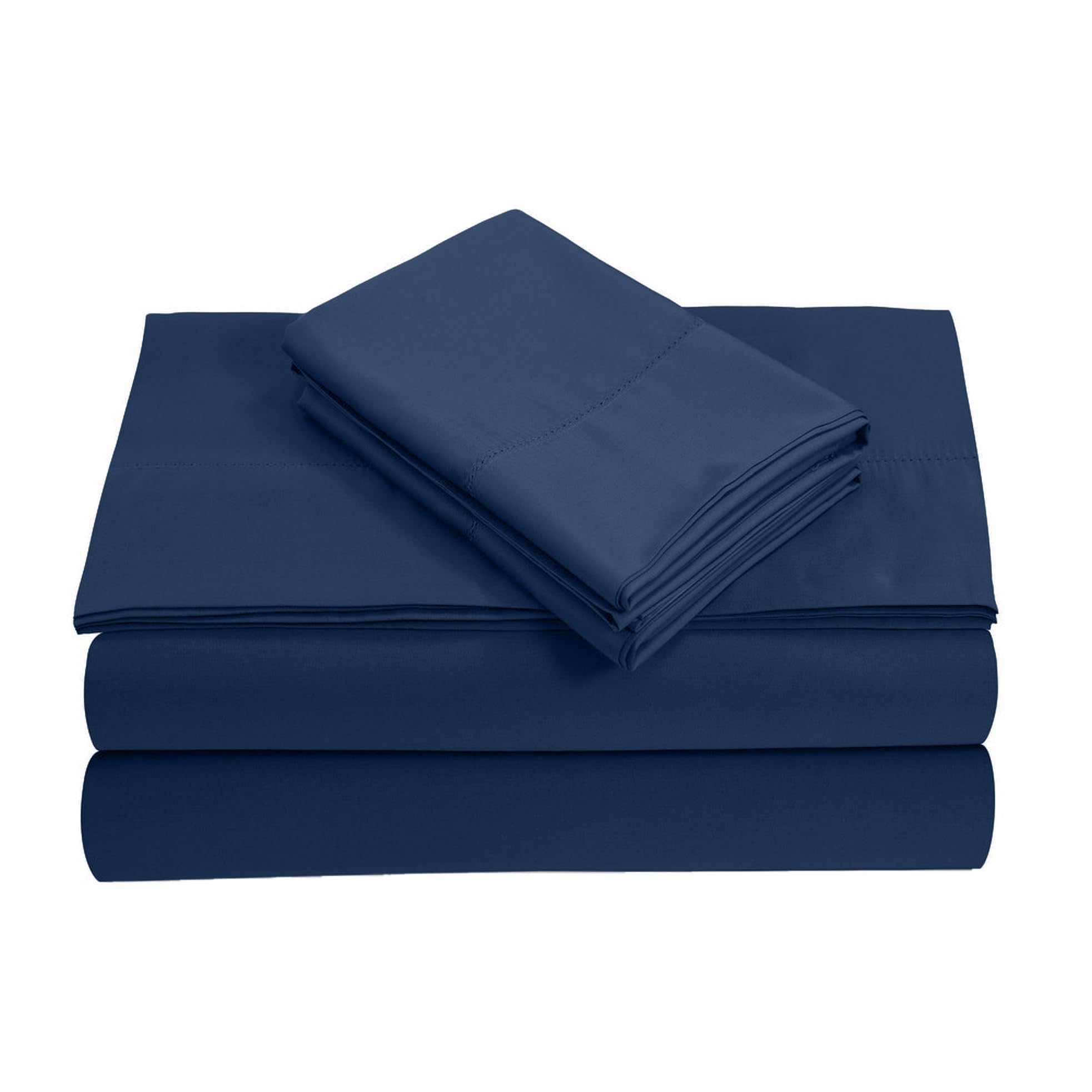 Luxury Queen Size Giza Cotton Sheet Set - 800 Thread Count Egyptian Cotton Bed Sheets with 16-Inch Deep Pockets - Mediterranean Blue - Perfect for Master Bedroom, Guest Room & Hotel Luxury Bedding