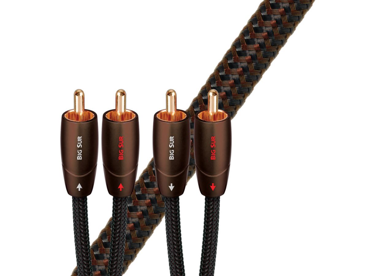 Audioquest Bigsur RCA Audio Cable - High-Performance Stereo Interconnect for Home Theater & Hi-Fi Systems - Perfect for Connecting Amplifiers, Receivers & Audio Components